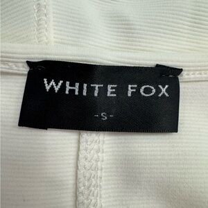 White Fox Cream onesie shorts